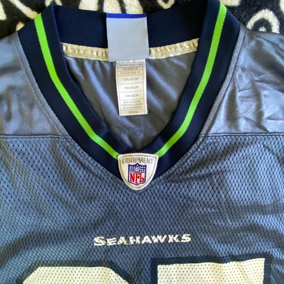 REEBOK NFL EQUIPMENT SEATTLE SEAHAWKS #37 SHAUN ALEXANDER JERSEY Size: MEDIUM - Picture 4 of 8